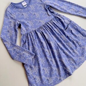 Hanna Andersson Lilac Unicorn Long-Sleeve Dress